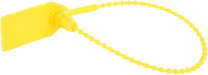 100Pcs 250mm Plastic Zip Ties, Self locking Safety Tie, Suitcase Shoes Bag Label Tag for Indoor and Outdoor(Yellow)