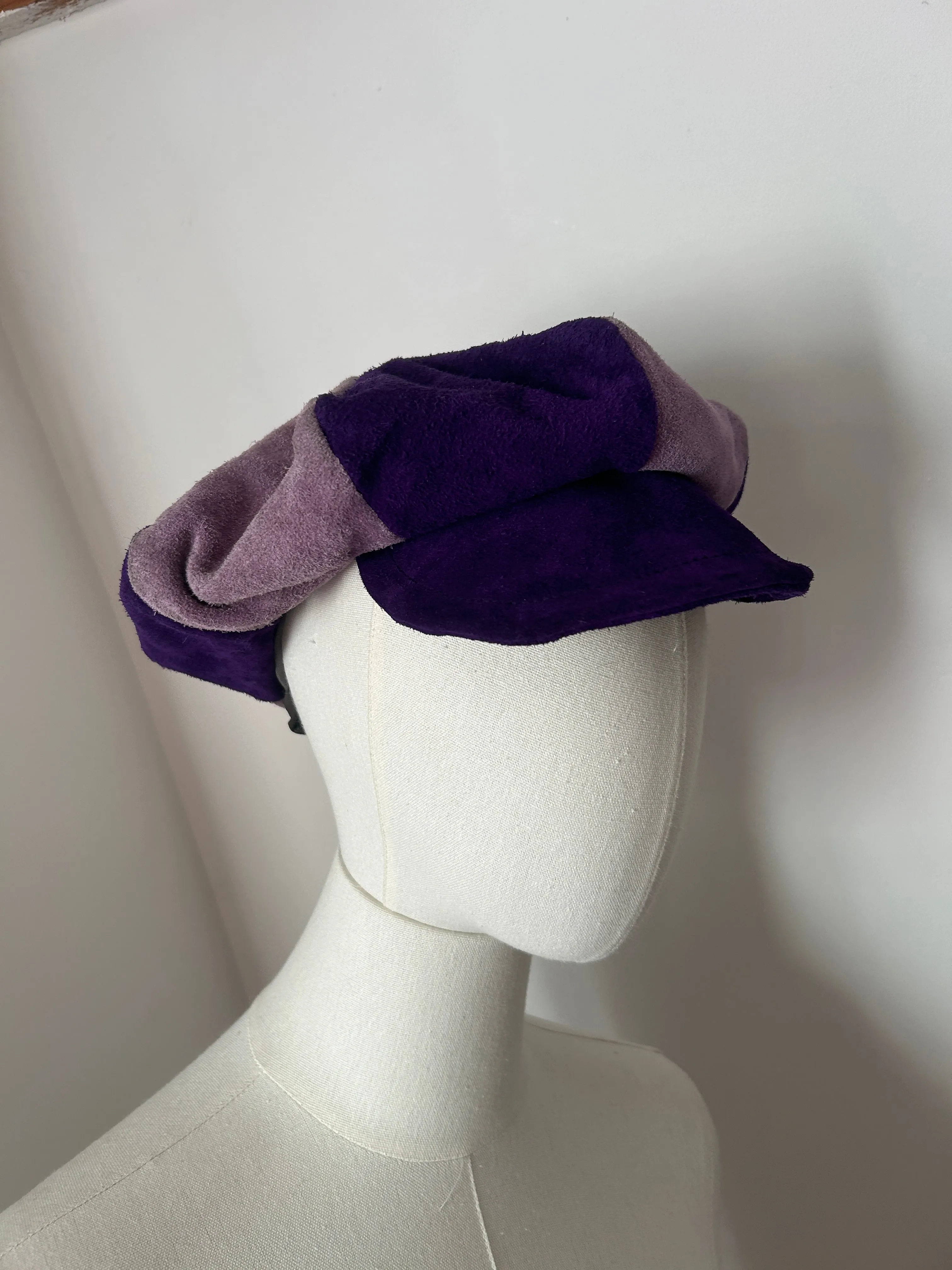 1960s Patchwork Baker Boy Cap