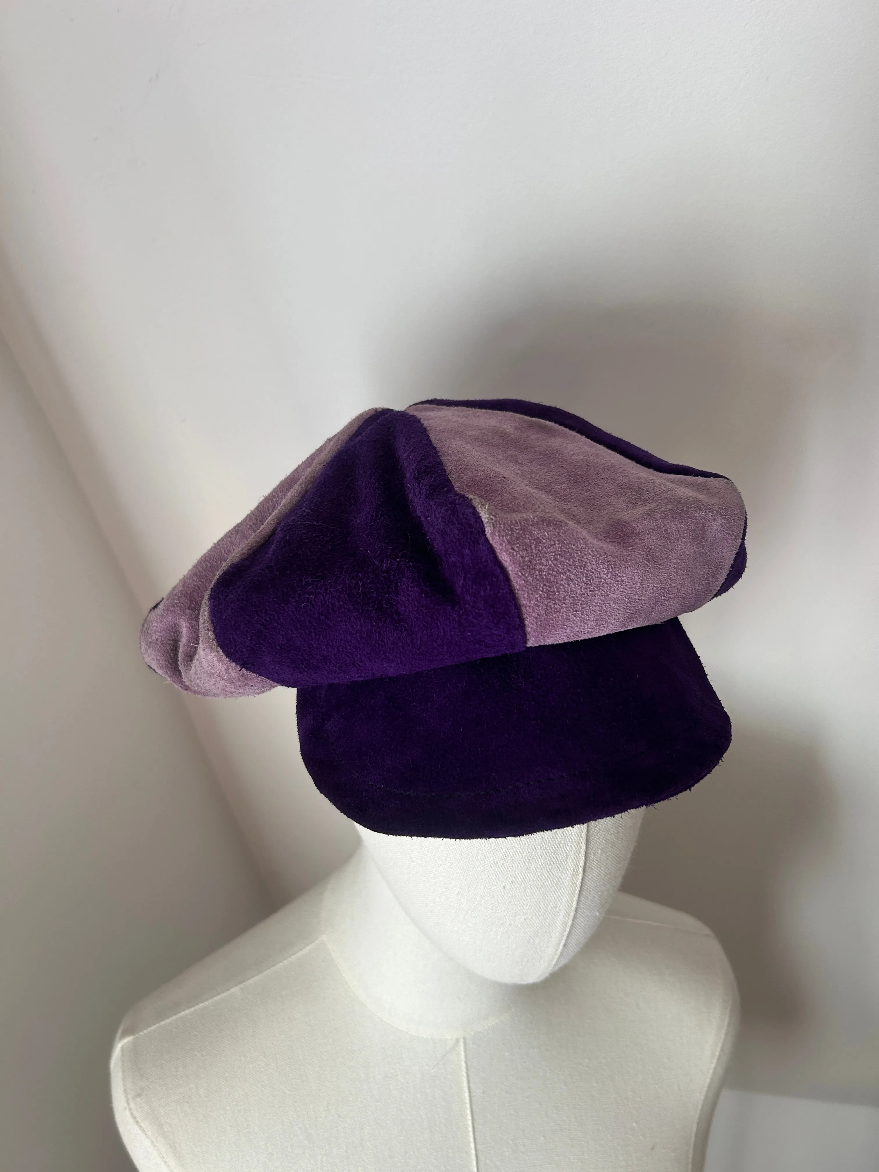1960s Patchwork Baker Boy Cap