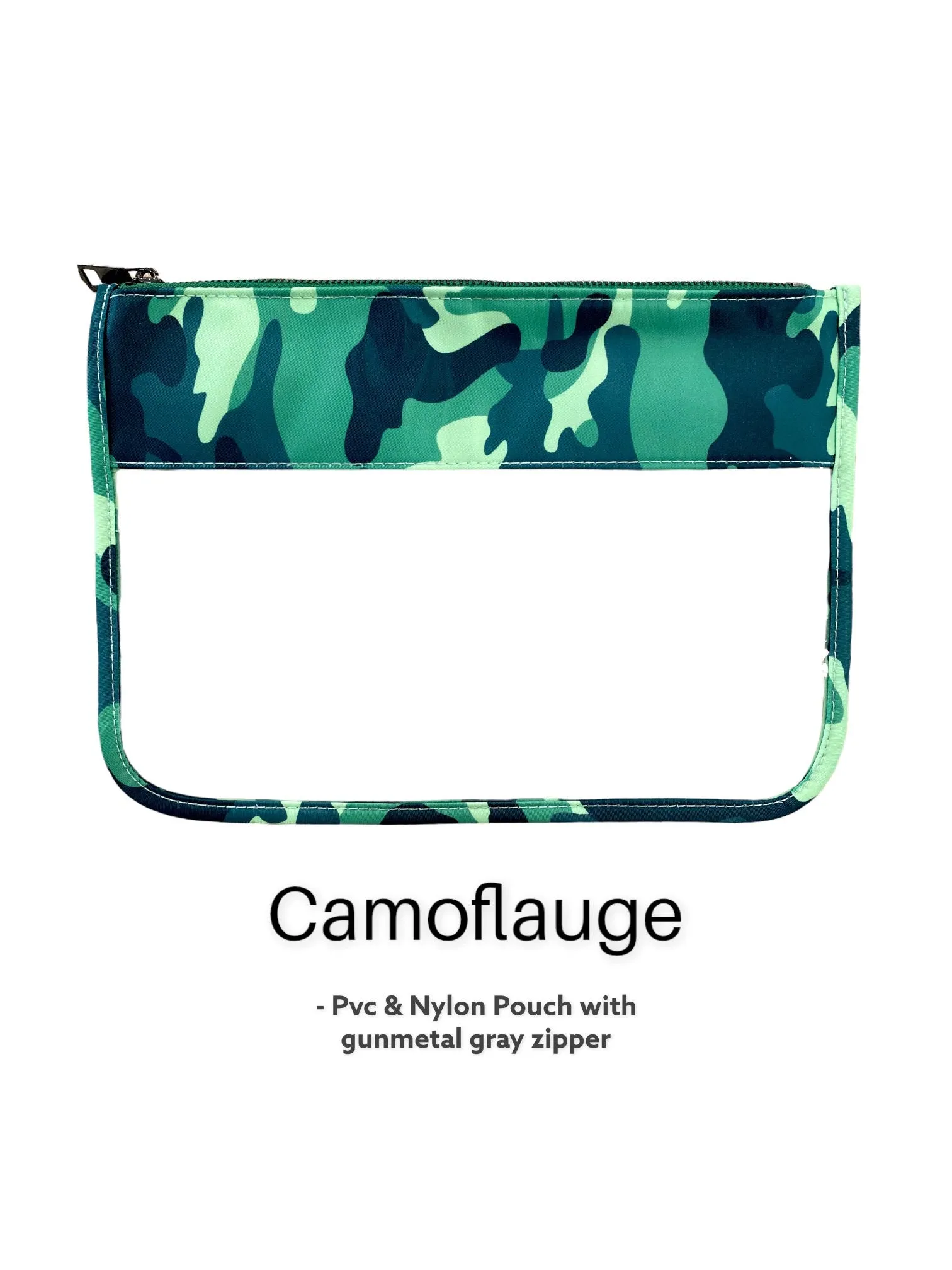 2 Sizes- Clear Nylon Cosmetic Bag - DIY Customizable w Glitter Varsity Letter Initial Patches Makeup Bag Nylon Clear Snacks Pouch- BAG ONLY
