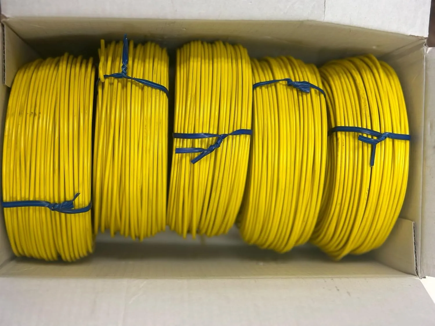 23-655 5 Pack 230ft. 16 Gauge Reinforcement Coil Yellow PVC Coated Tie Wire