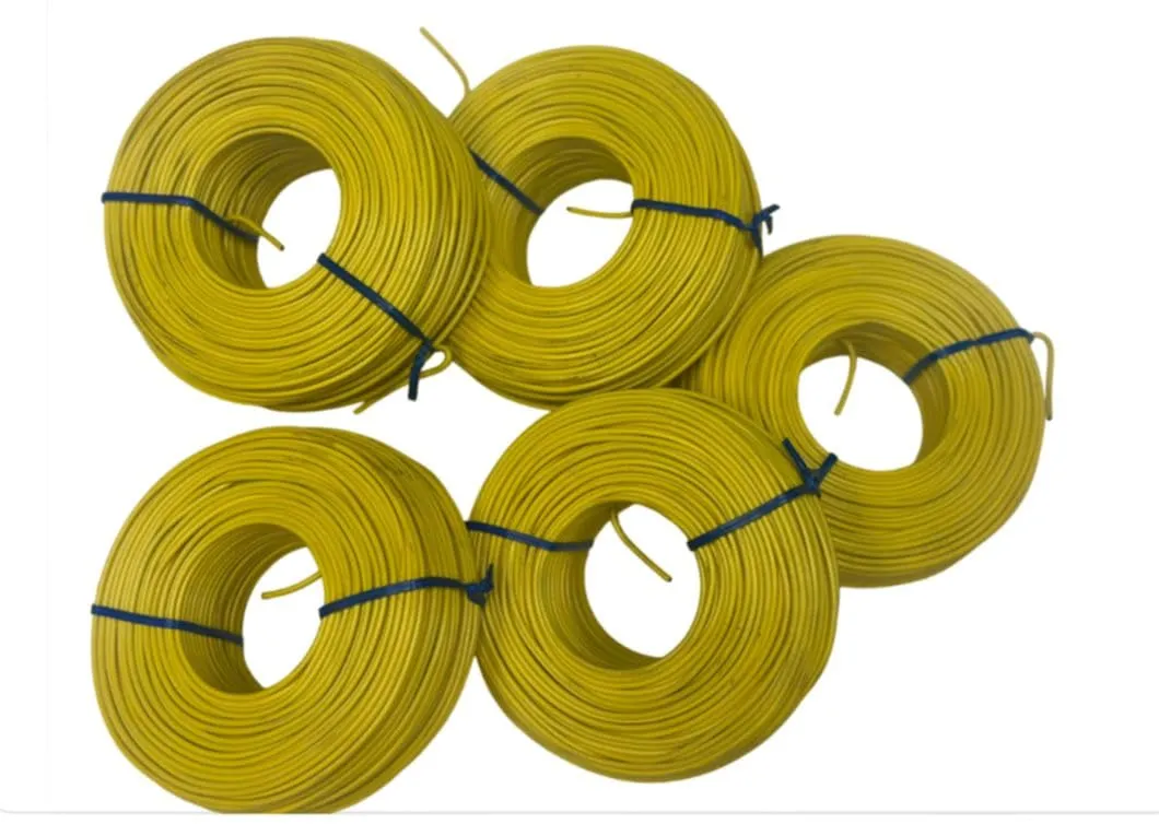 23-655 5 Pack 230ft. 16 Gauge Reinforcement Coil Yellow PVC Coated Tie Wire