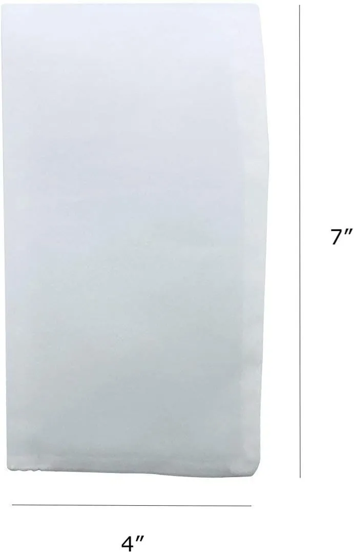 25 Micron | Premium Nylon Tea Filter Bags | 4" x 7" | 25 Pack