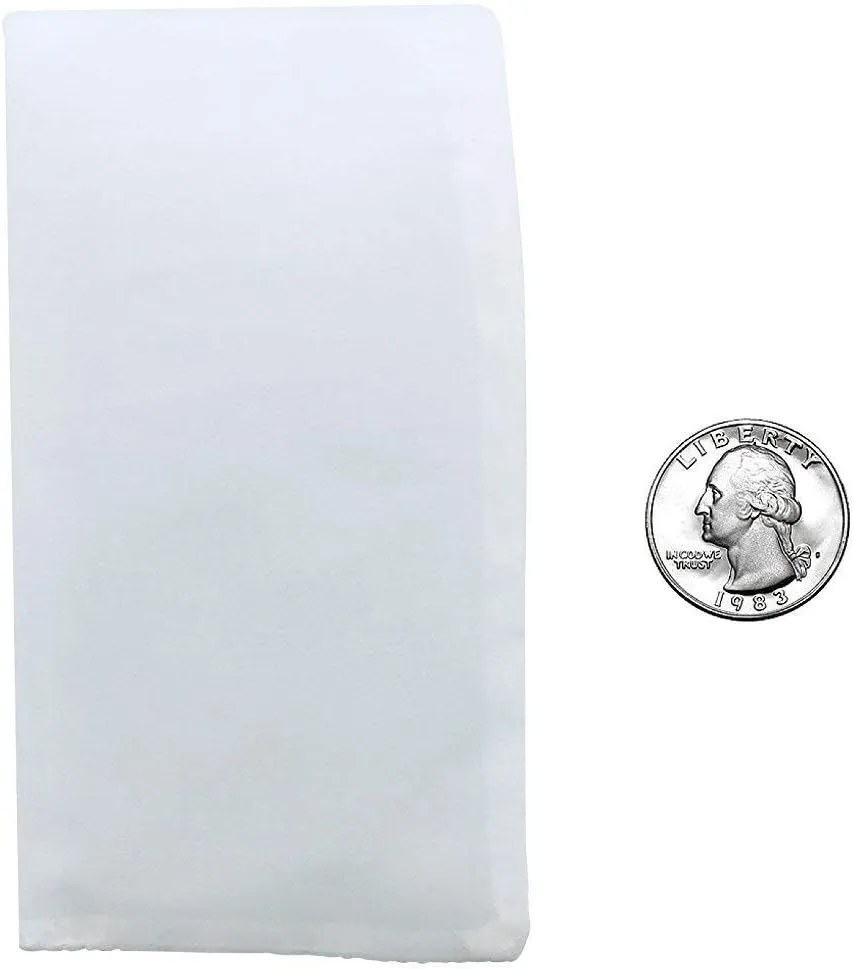 25 Micron | Premium Nylon Tea Filter Bags | 4" x 7" | 25 Pack