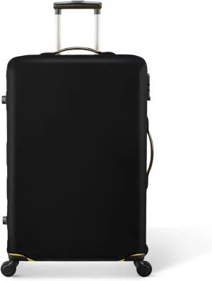 28 Inch PVC Luggage Protector Covers for TSA Approved Clear Suitcase Cover Protector Transparent Luggage Protective Cover Set (Black, Suitable for 28"-29")