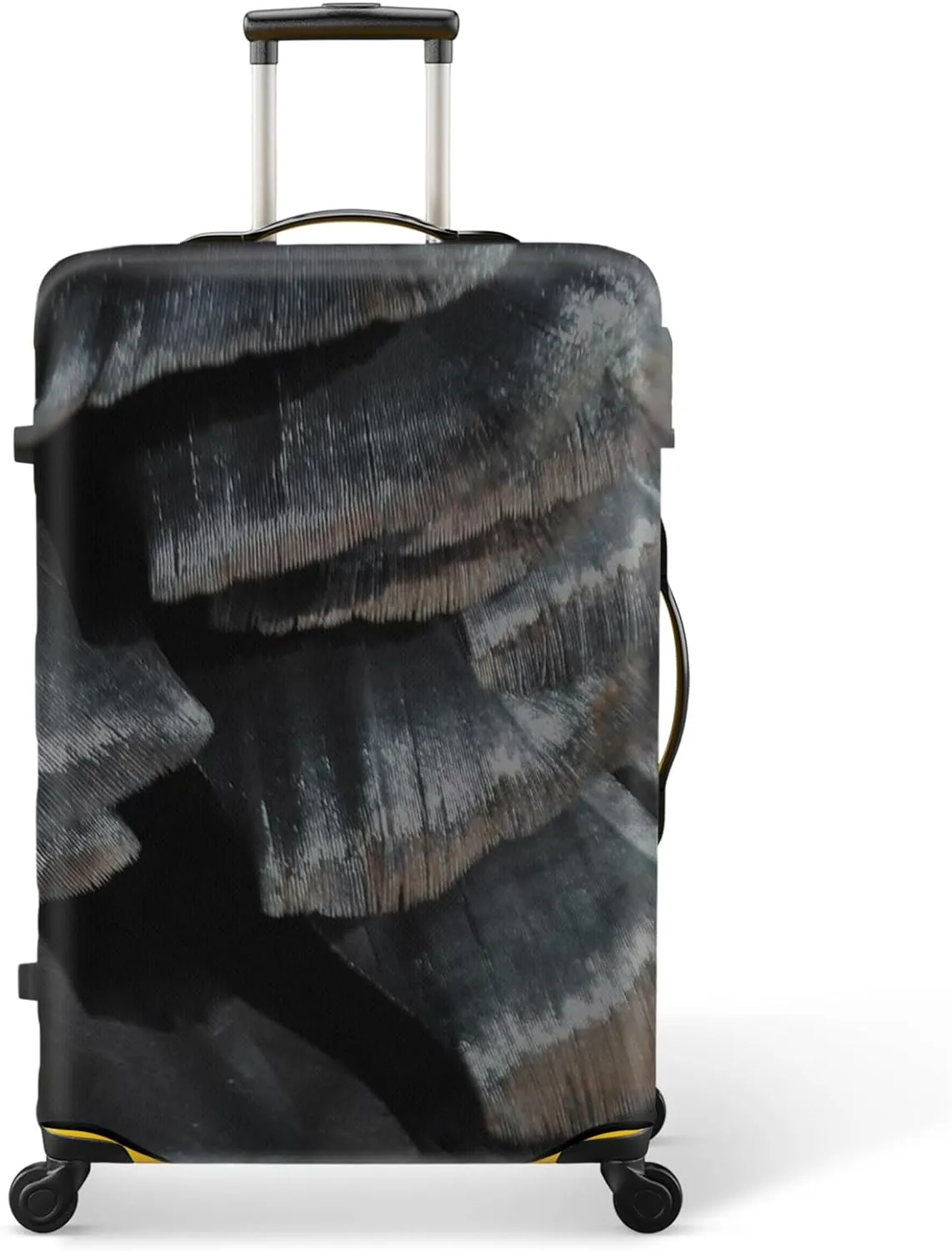 28 Inch PVC Luggage Protector Covers for TSA Approved Clear Suitcase Cover Protector Transparent Luggage Protective Cover Set (Painting, Suitable for 28"-29")