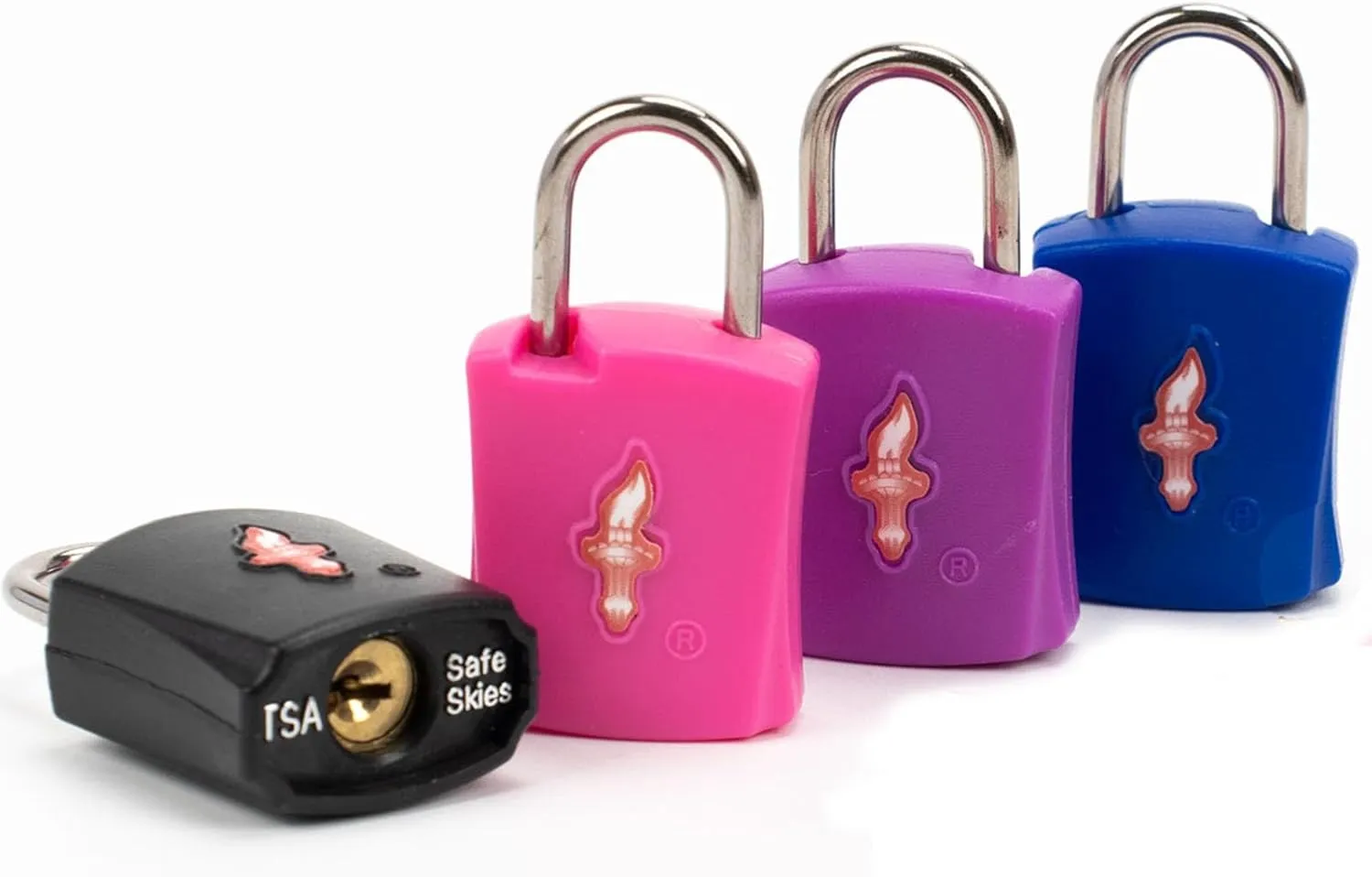 4 Pack TSA Approved Luggage Locks in Family Pack,Suitcase Lock TSA Approved;TSA Approved Travel Lock for Backpacks, Bags and Luggage That Airport Security Will not Clip, 4 Pack Mixed