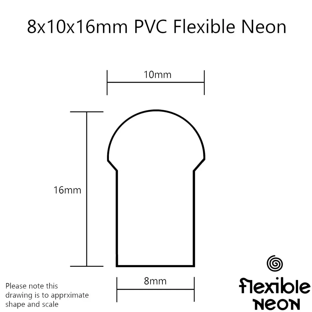 8x10x16 PVC Flex (5mtr) Royal Blue