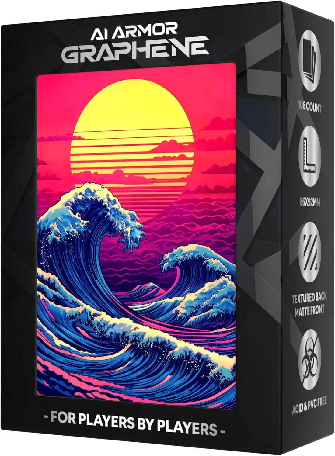 Ai Armor Graphene Series (Great Neon Retro Wave) - 105ct Textured Matte TCG/MTG Art Sleeves