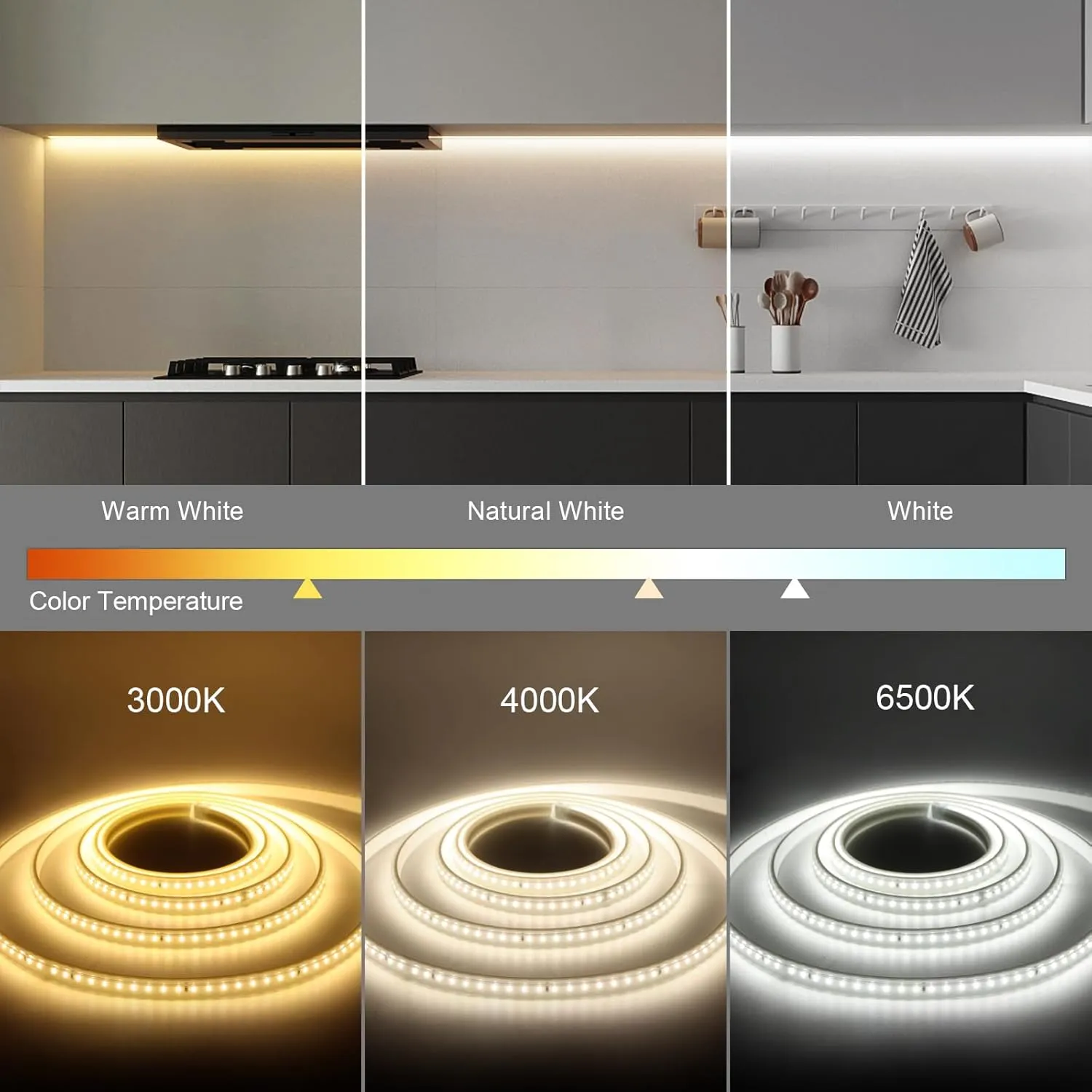 AIMENGTE Outdoor LED Strip Lights Waterproof, AC 110V, 360LEDs, 4000k LED Rope Lighting, Led Strip for Lawn Garden, Yard, Outside Christmas Decorations (9.9ft, Daylight)