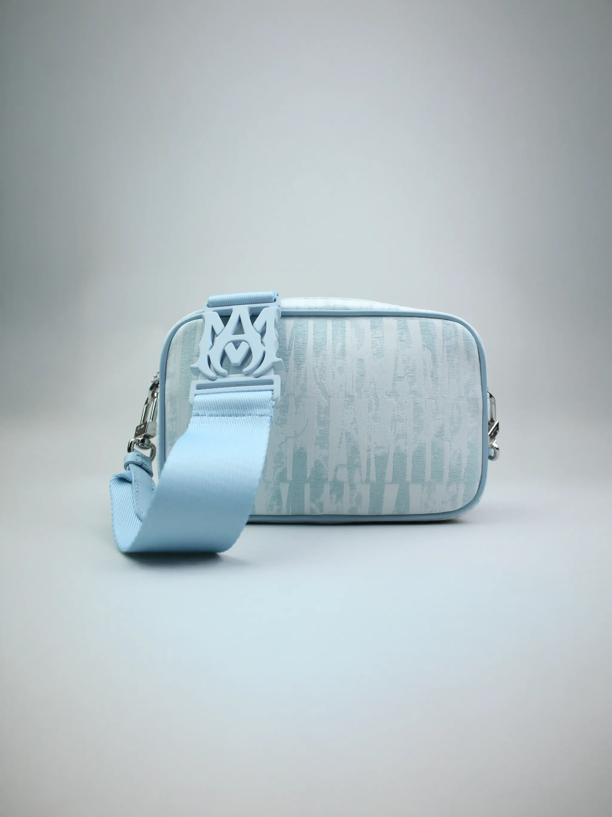 Amiri Tie Dye Jacquard Camera Case 'Baby Blue'