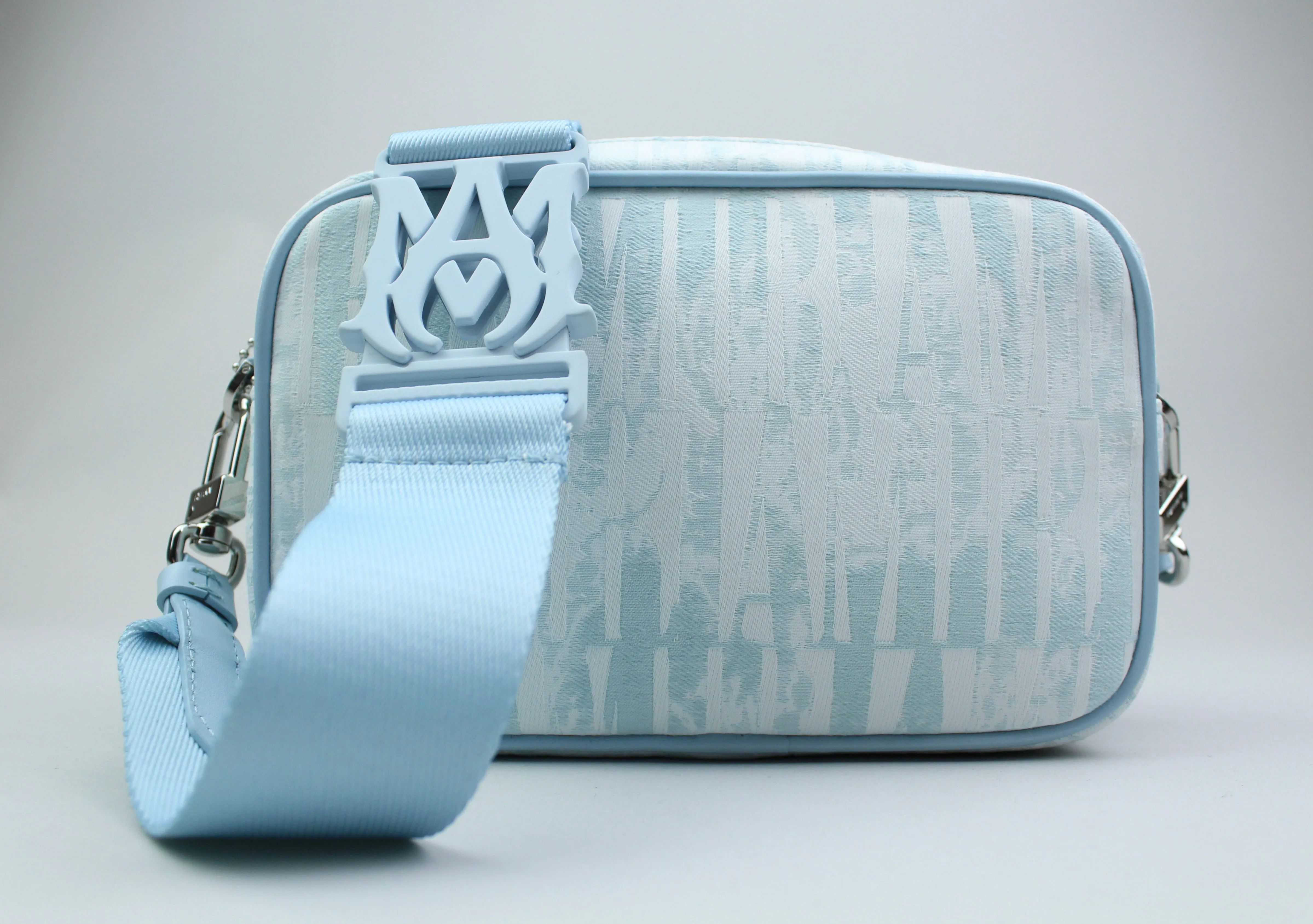 Amiri Tie Dye Jacquard Camera Case 'Baby Blue'