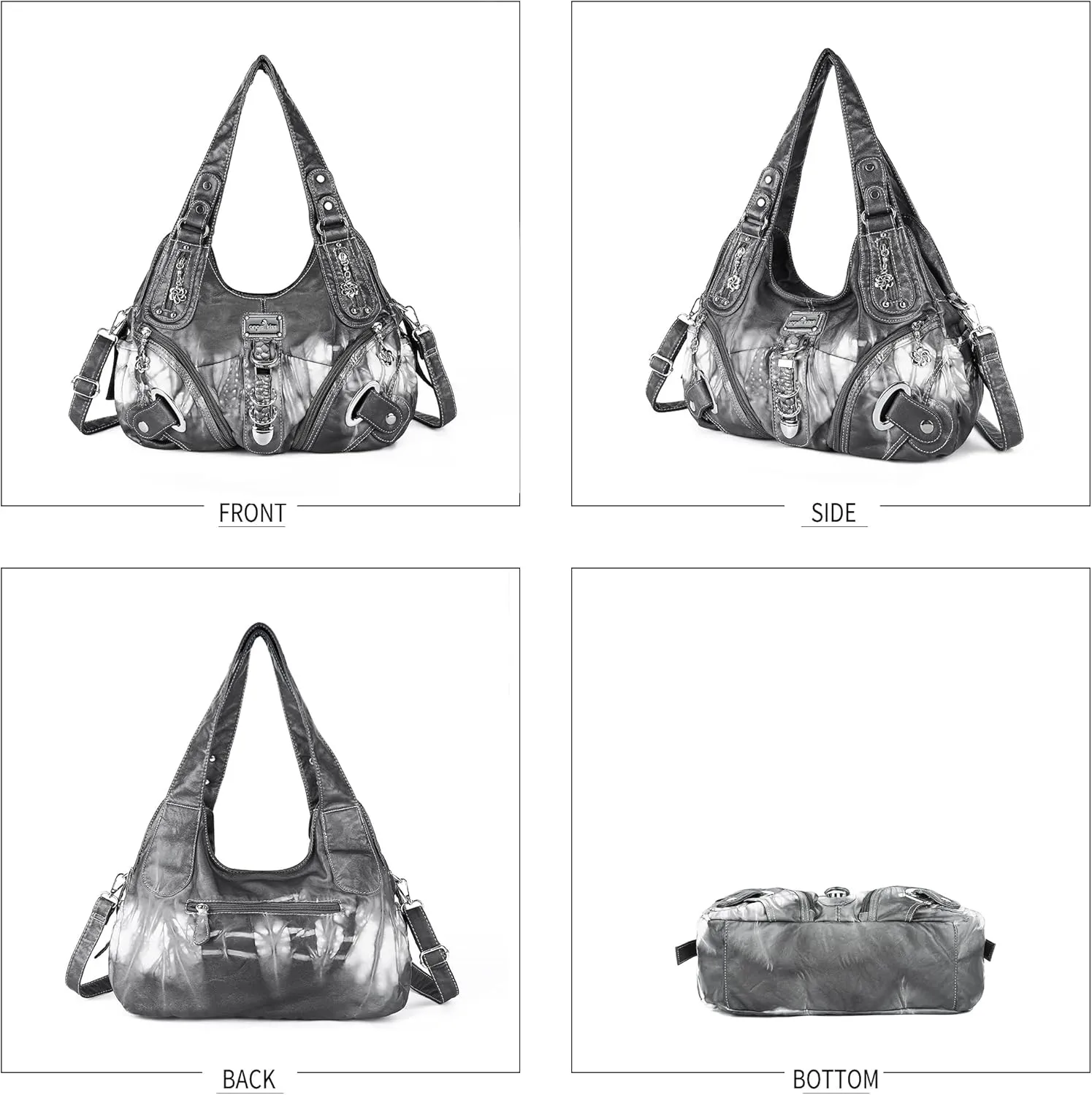 Angelkiss Hobo Purses and handbags for Women Satchel Handbag Women Purses Large Daily Shoulder Bags