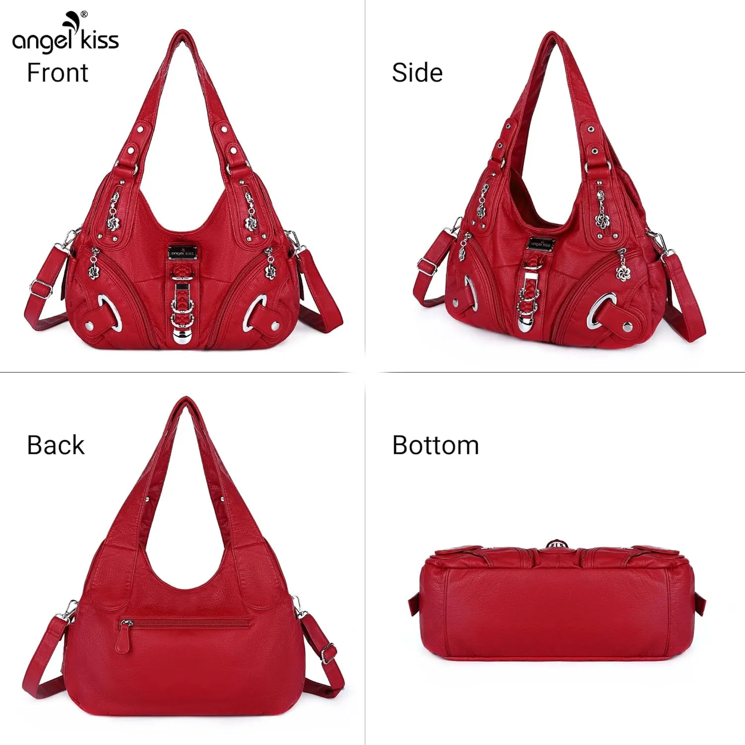 Angelkiss Hobo Purses and handbags for Women Satchel Handbag Women Purses Large Daily Shoulder Bags