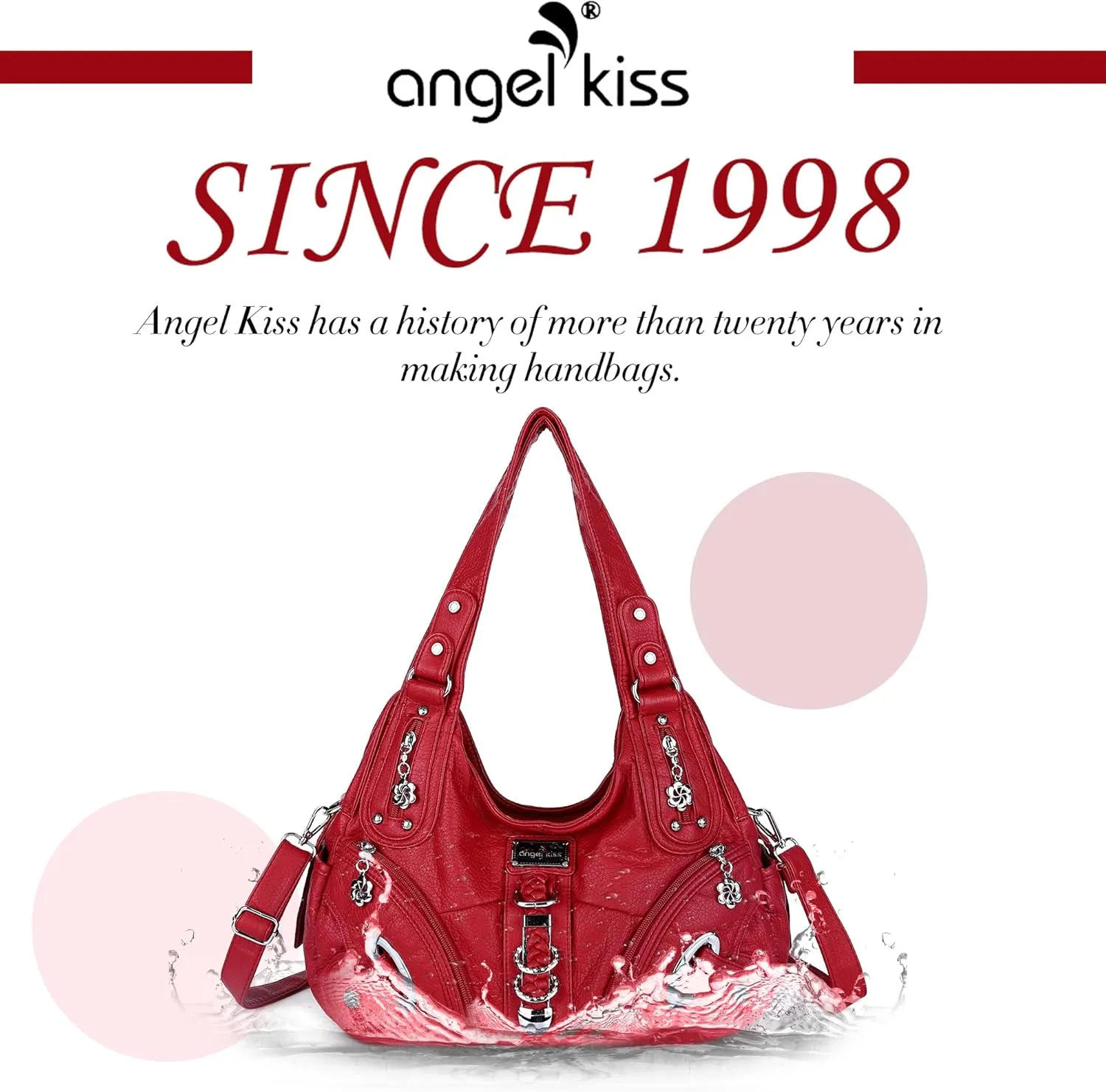 Angelkiss Hobo Purses and handbags for Women Satchel Handbag Women Purses Large Daily Shoulder Bags