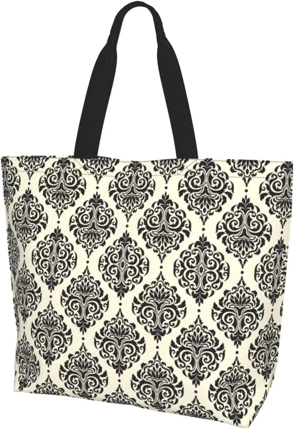 Animal Tiger Leopard Print Rose Flower Print Shoulder Bag For Women Shopping Bags Tote Bag Large Storage Grocery Bags