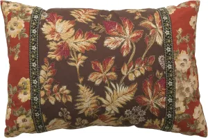 April Cornell 14 by 20-Inch Cushion, Adirondack Patchwork Brown