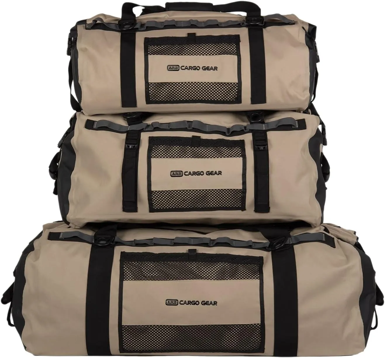 ARB 10100330 Brown Cargo Gear Stormproof 70L (4.272 cubic inches of storage) Ideal to keep your gear organized and dry