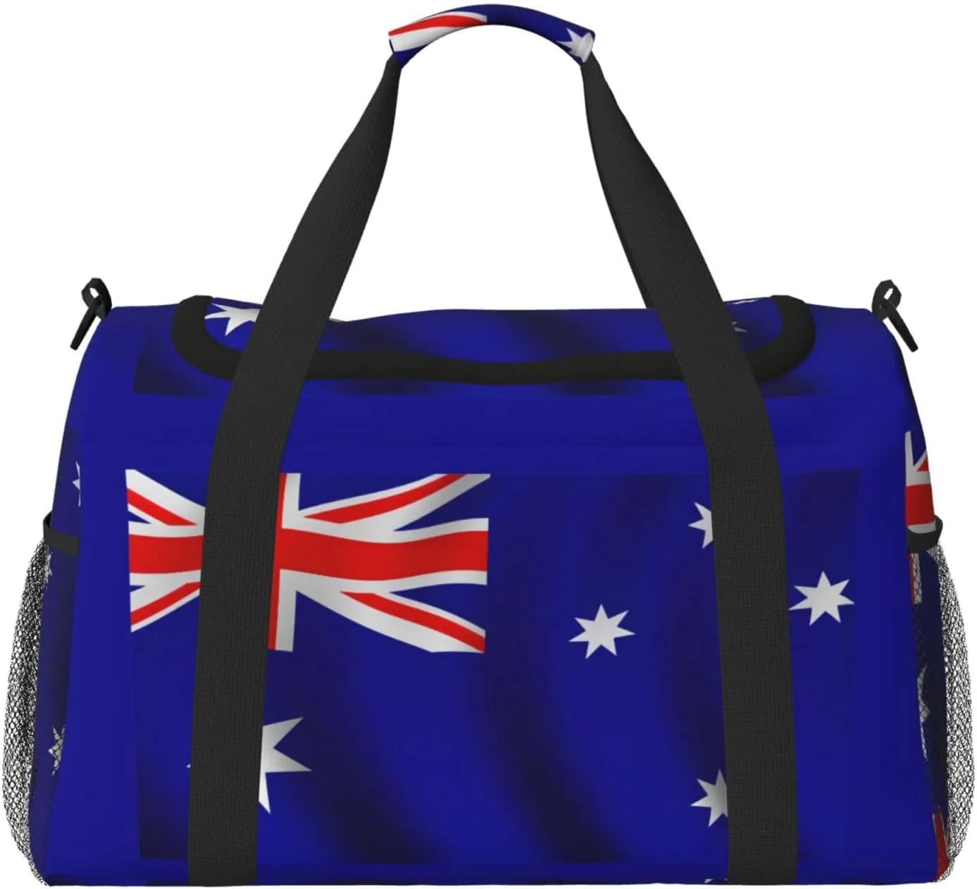 Australian flag print Carry on Bag Underseat forTraveling Personal Item Bag Travel Duffel Bag Gym Bag for Women Men