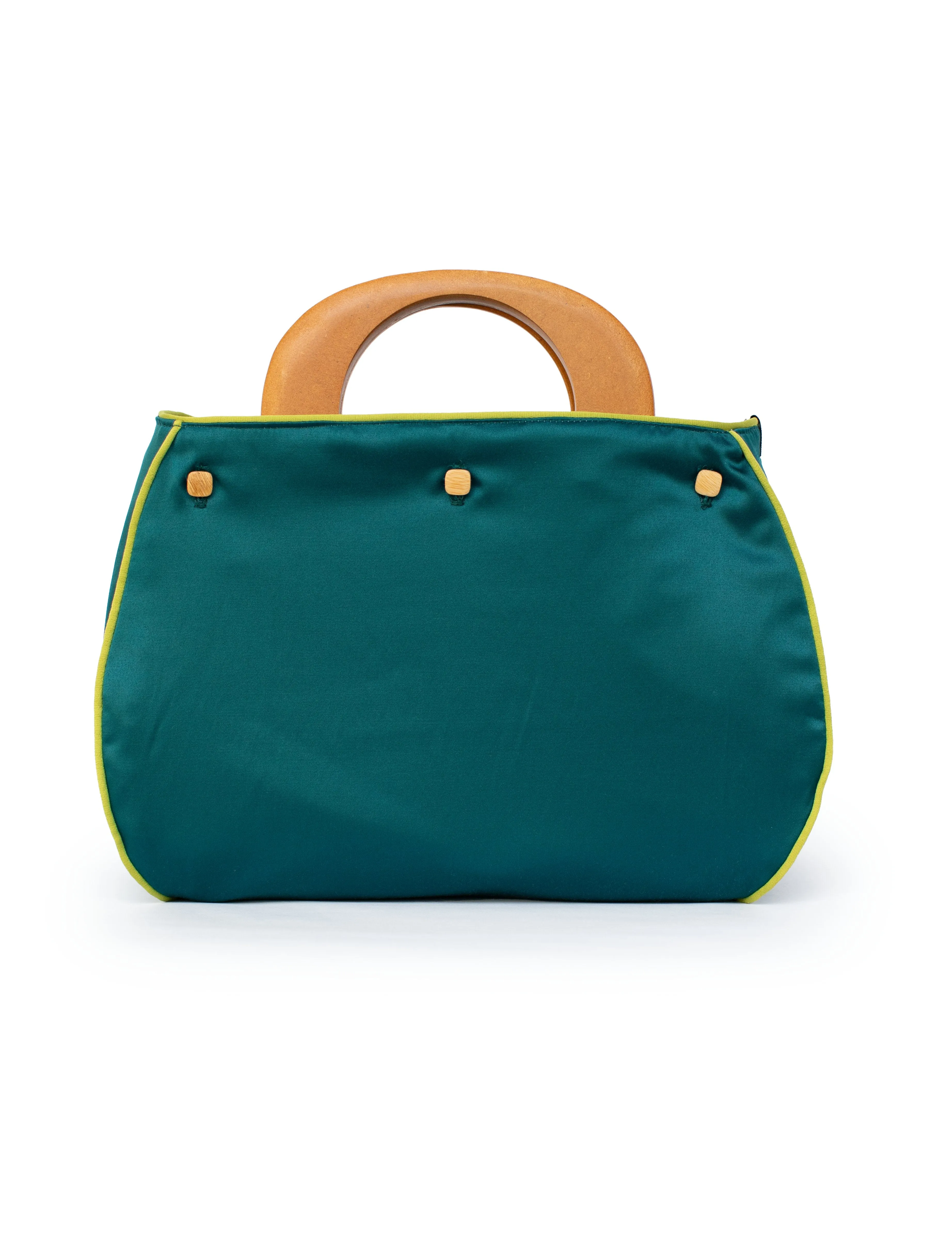 BAG COVER Mod Geo Blue Green & Teal Satin