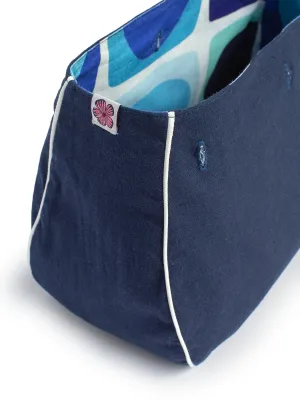 BAG COVER Sea Glass Blue & Navy