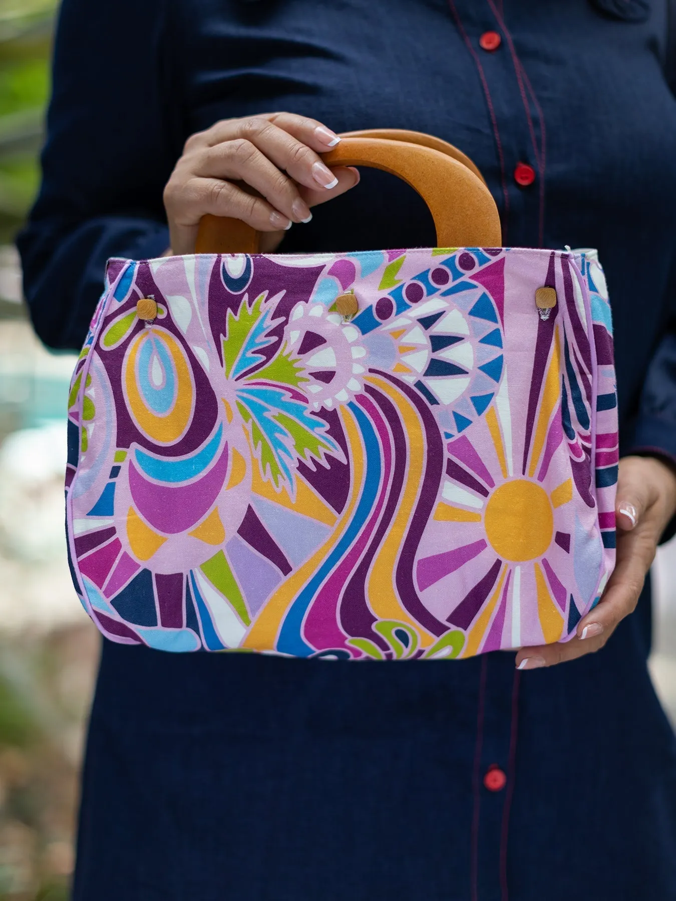 BAG COVER Shakalaka Lilac & White