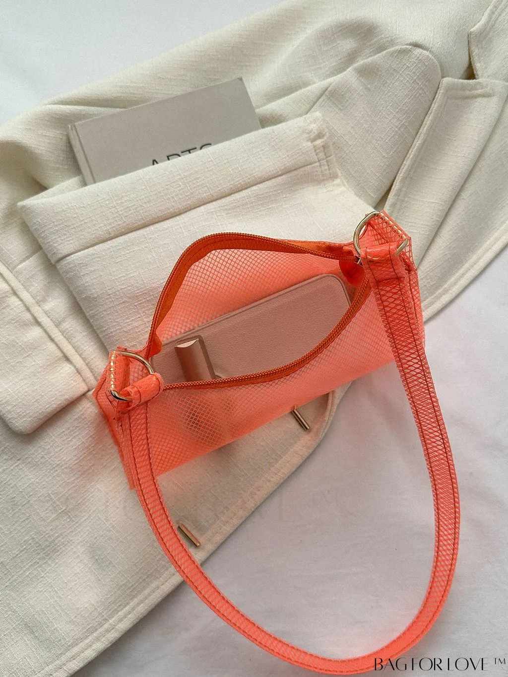 BagForLove - Neon Green PVC Baguette Bag with Stylish Zipper