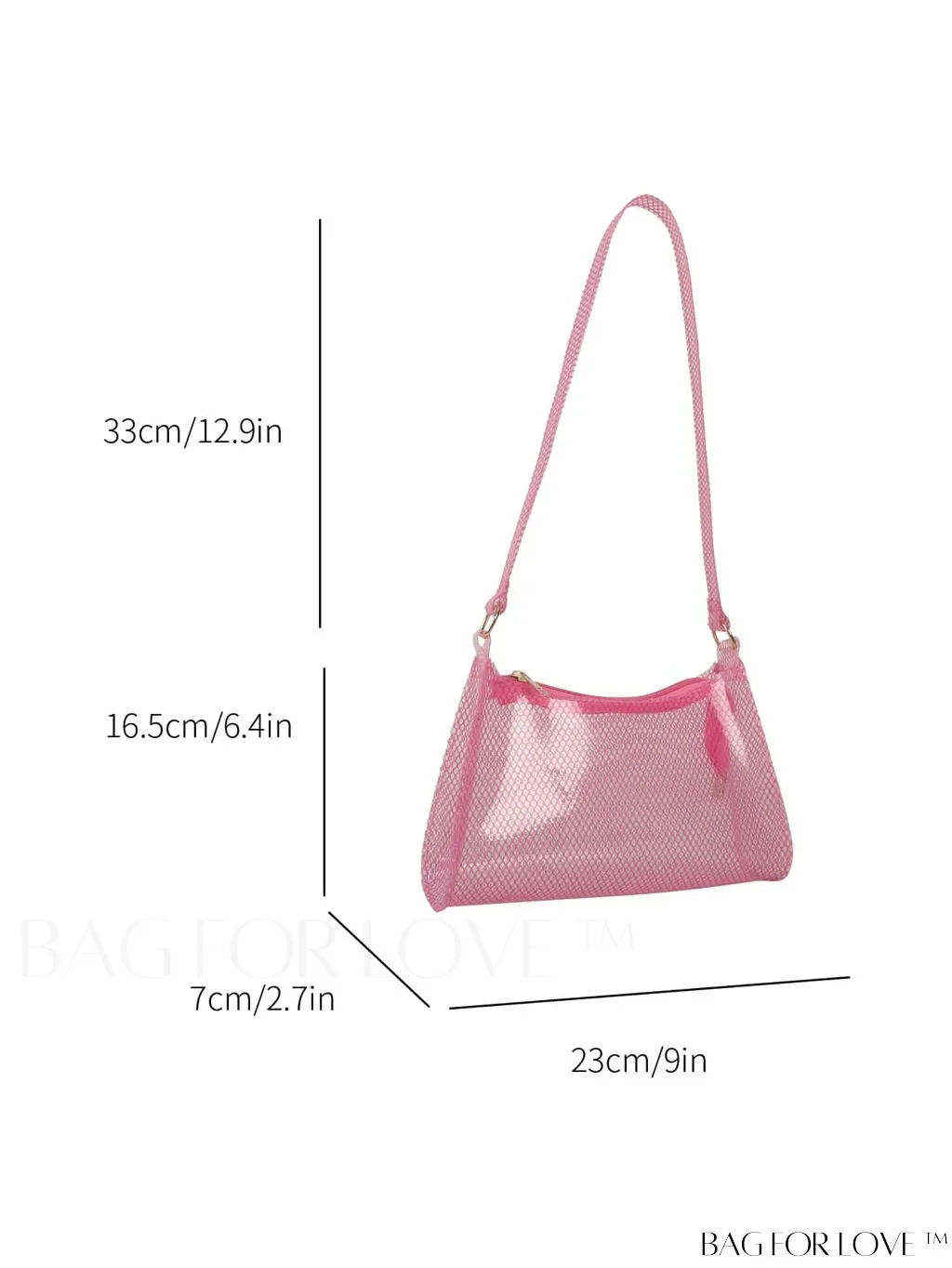 BagForLove - Neon Green PVC Baguette Bag with Stylish Zipper