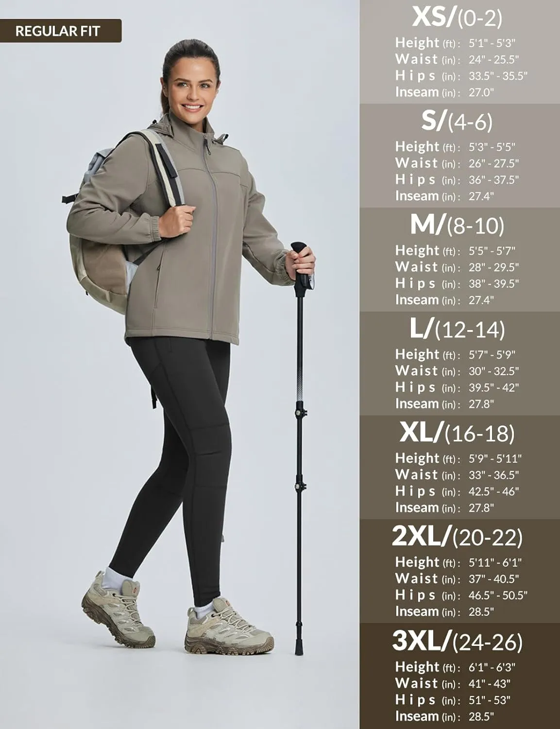baleaf Women's Snow Pants Winter Thick Insulated Waterproof Fleece Lined Leggings Ski Hiking Outdoor Cold Weather Gear