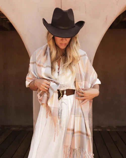 Balmoral Scarf in Blush