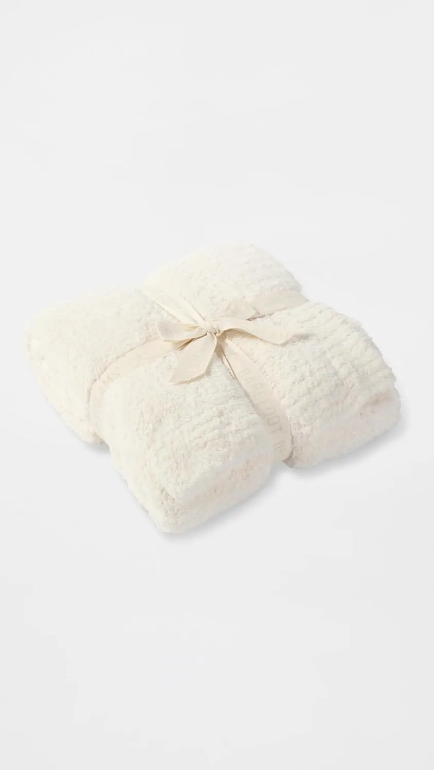 Barefoot Dreams Women's CozyChic Throw, Cream, Off White, One Size
