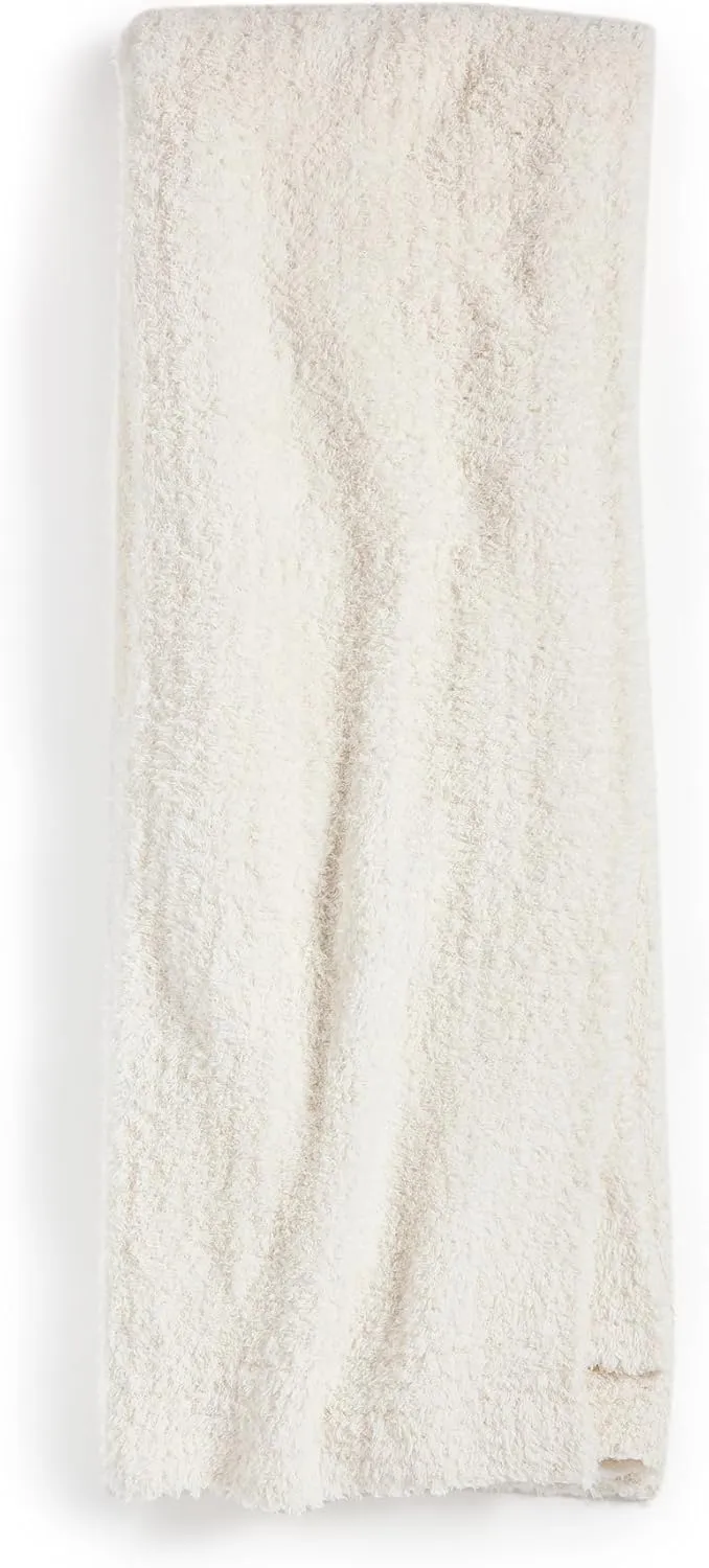 Barefoot Dreams Women's CozyChic Throw, Cream, Off White, One Size