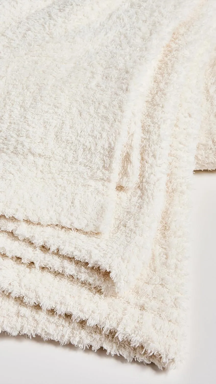 Barefoot Dreams Women's CozyChic Throw, Cream, Off White, One Size