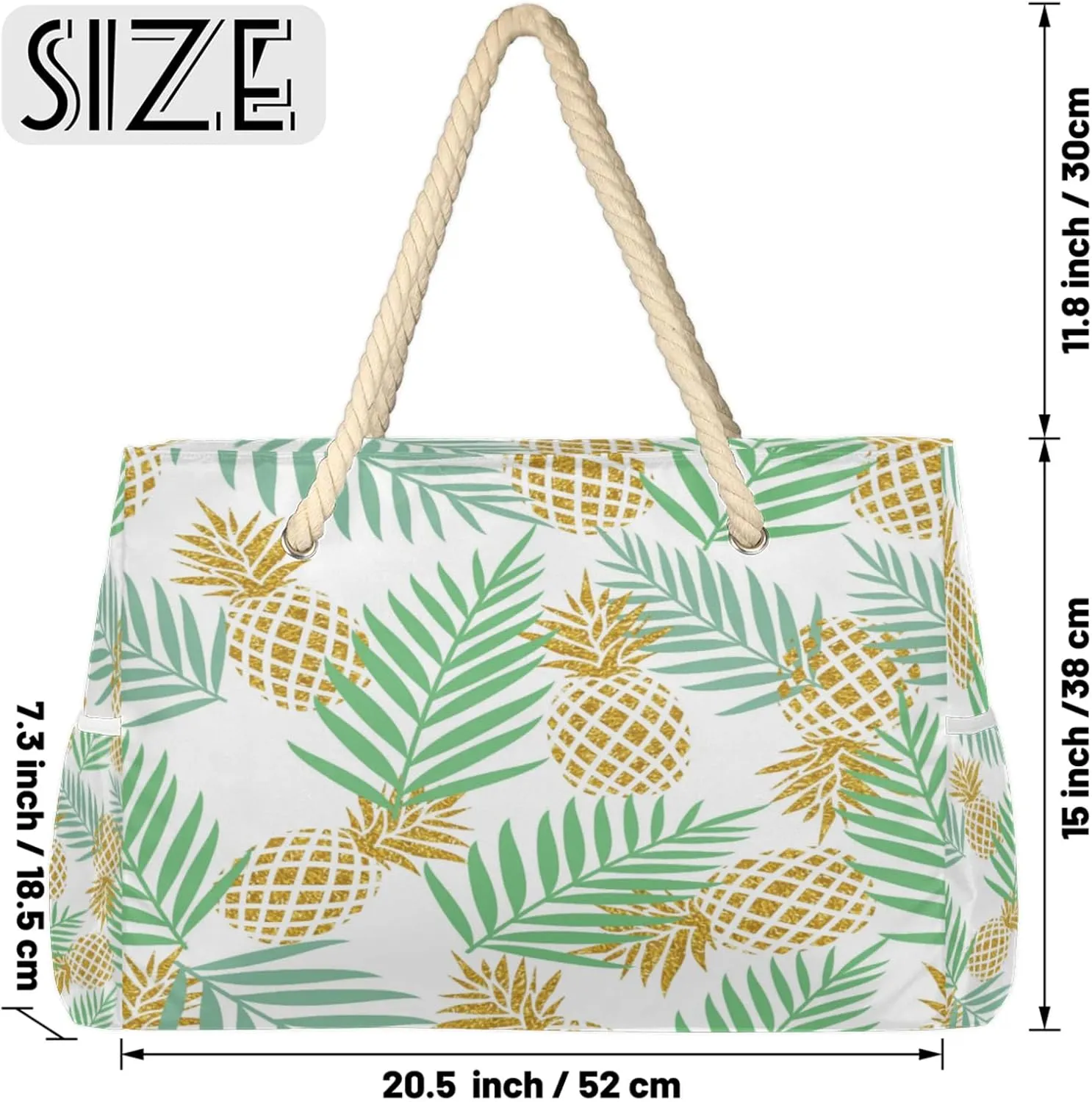 Beach Bags for Women Large Beach Tote Bag, Waterproof Sandproof Swim Pool Bag with Zipper
