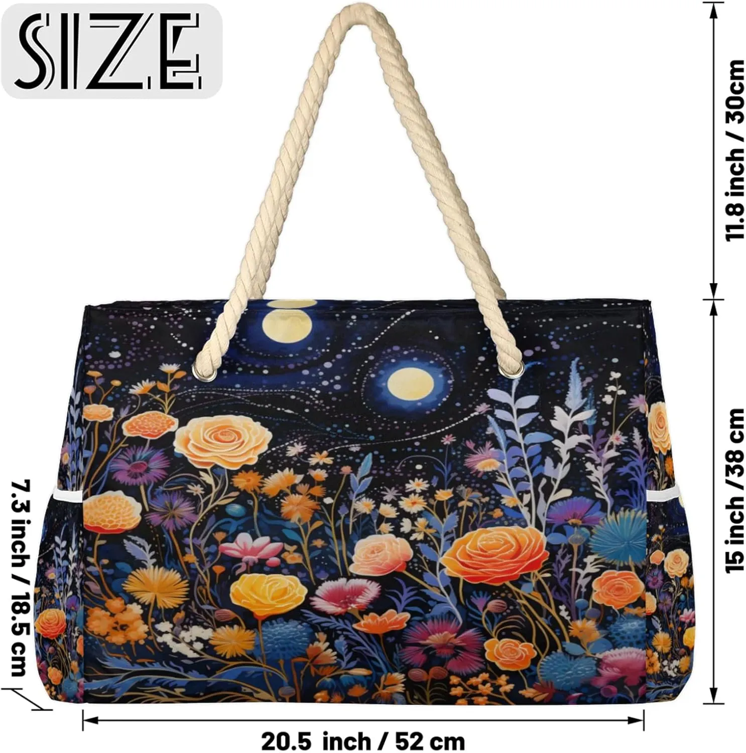 Beach Bags for Women Large Beach Tote Bag, Waterproof Sandproof Swim Pool Bag with Zipper