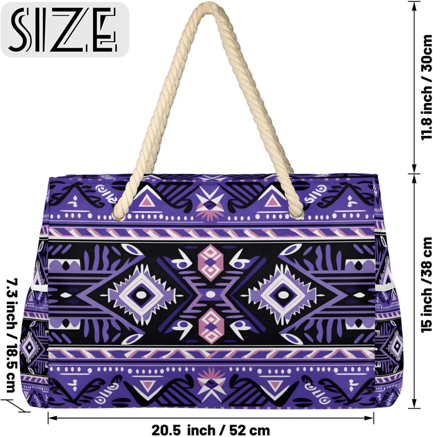 Beach Bags for Women Large Beach Tote Bag, Waterproof Sandproof Swim Pool Bag with Zipper