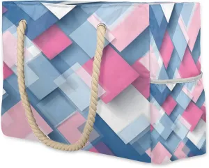 Beach Bags for Women Large Beach Tote Bag, Waterproof Sandproof Swim Pool Bag with Zipper