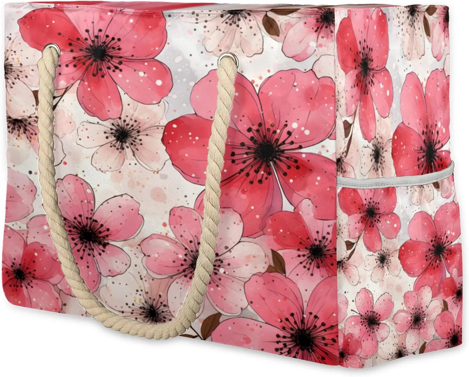 Beach Bags for Women Large Beach Tote Bag, Waterproof Sandproof Swim Pool Bag with Zipper