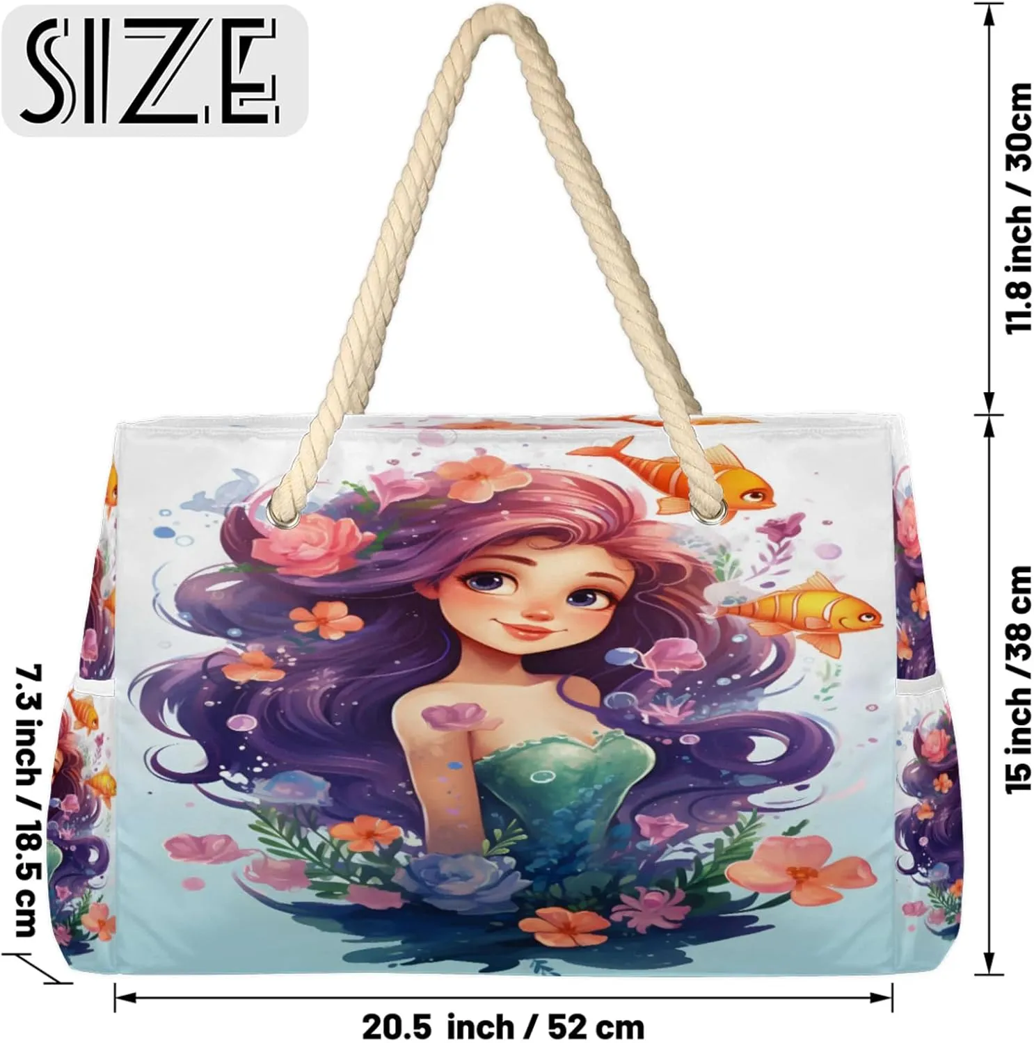 Beach Bags for Women Large Beach Tote Bag, Waterproof Sandproof Swim Pool Bag with Zipper