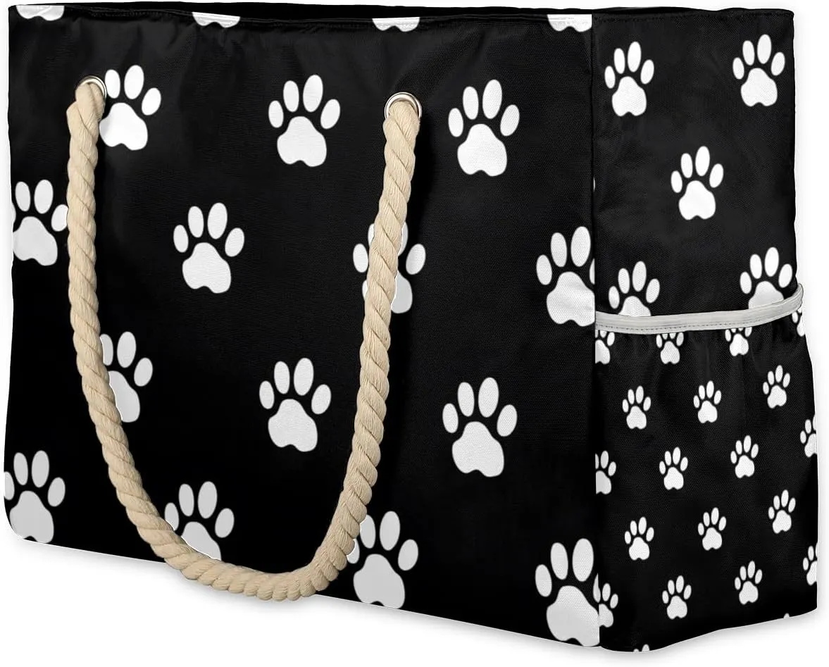 Beach Bags for Women Large Beach Tote Bag with Zipper Waterproof Sandproof Swim Pool Bag