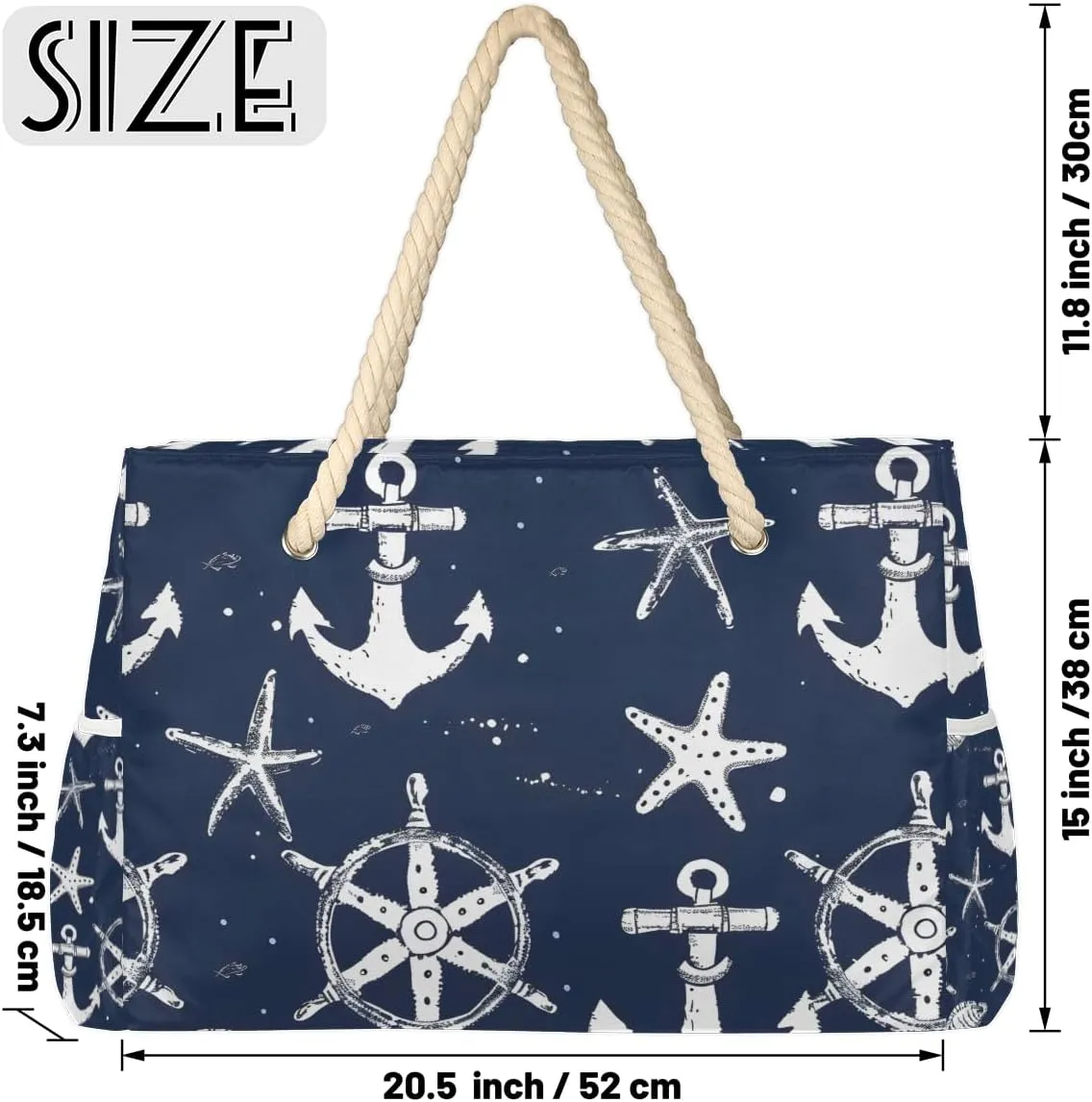 Beach Bags for Women Large Beach Tote Bag with Zipper Waterproof Sandproof Swim Pool Bag