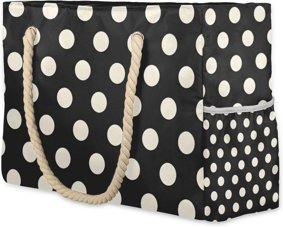 Beach Bags for Women Large Beach Tote Bag with Zipper Waterproof Sandproof Swim Pool Bag