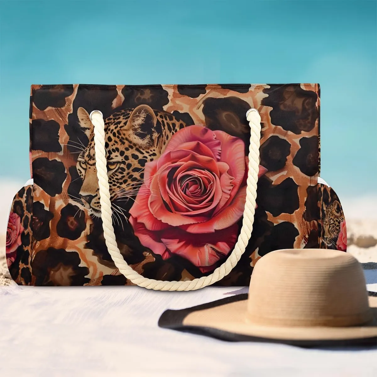 Beach Bags for Women Large Beach Tote Bag with Zipper Waterproof Sandproof Swim Pool Bag