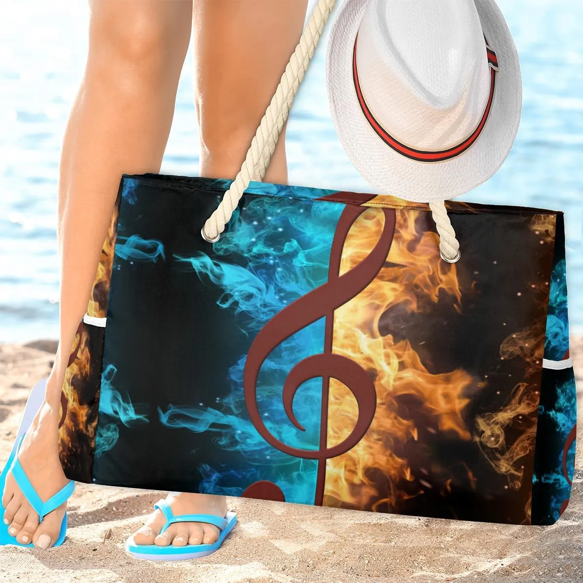 Beach Bags for Women Large Beach Tote Bag with Zipper Waterproof Sandproof Swim Pool Bag
