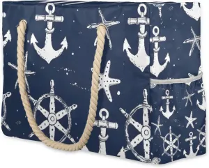 Beach Bags for Women Large Beach Tote Bag with Zipper Waterproof Sandproof Swim Pool Bag