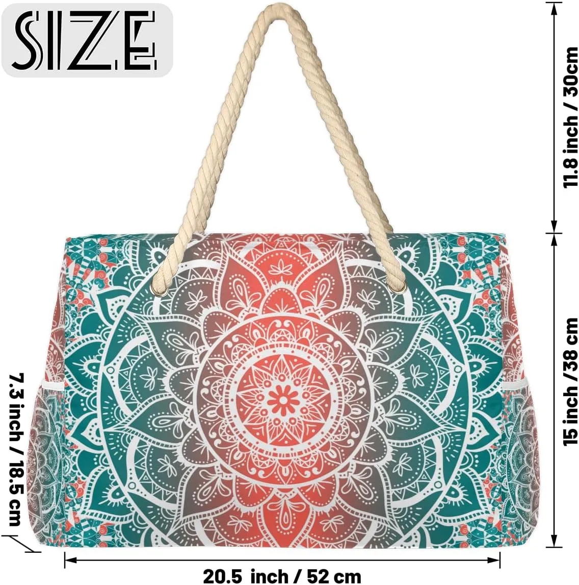 Beach Bags for Women Large Beach Tote Bag with Zipper Waterproof Sandproof Swim Pool Bag