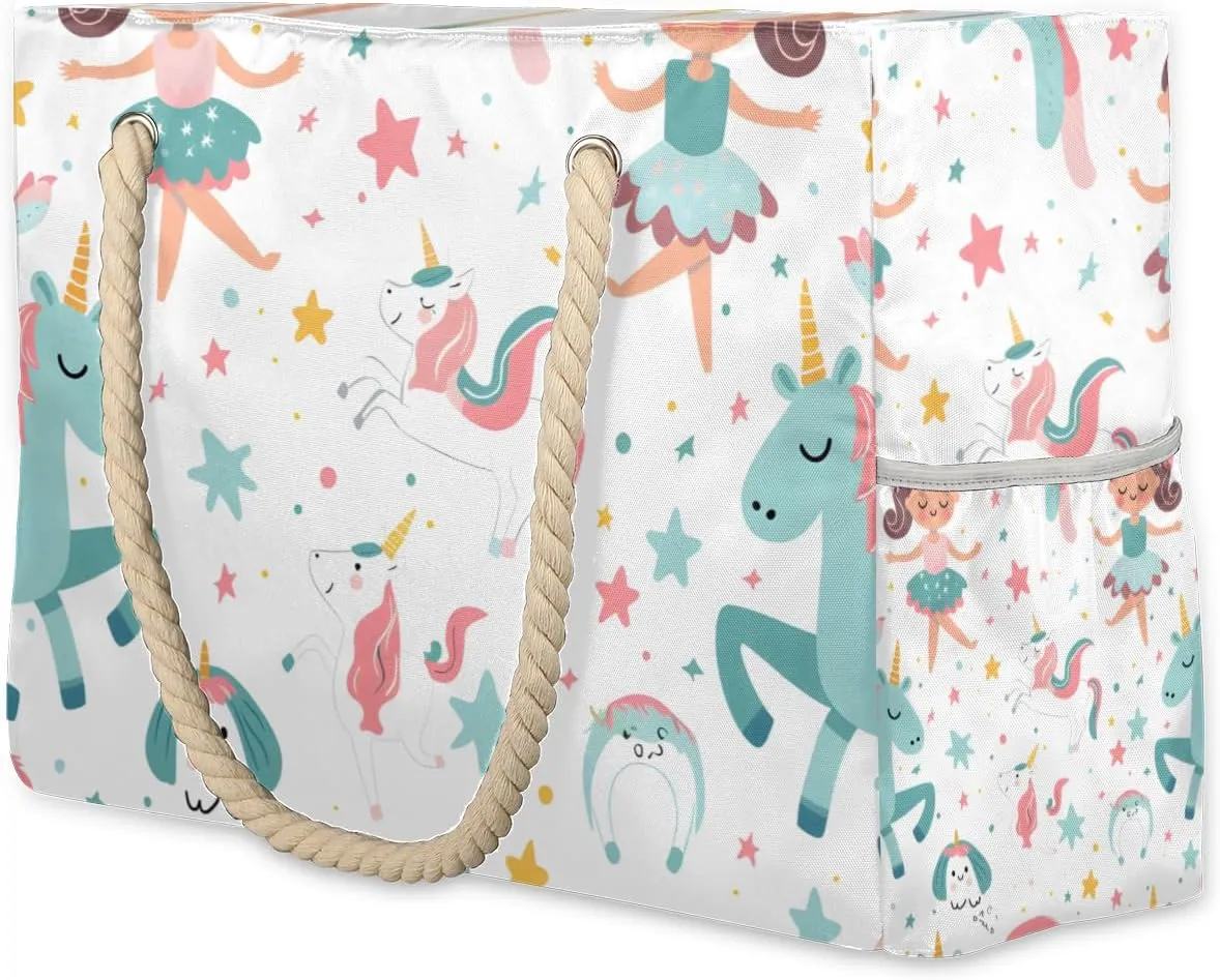 Beach Bags for Women Large Beach Tote Bag with Zipper Waterproof Sandproof Swim Pool Bag