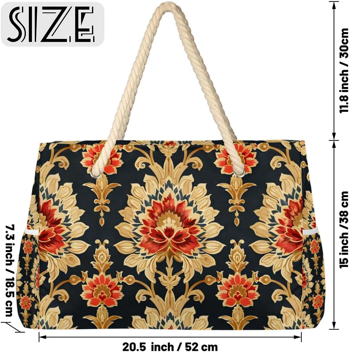 Beach Bags for Women Large Beach Tote Bag with Zipper Waterproof Sandproof Swim Pool Bag