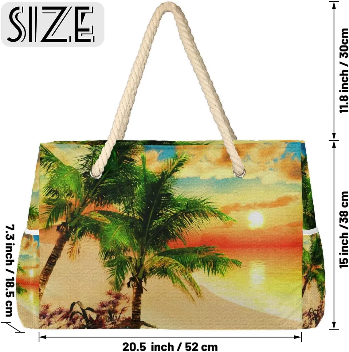 Beach Bags for Women Large Beach Tote Bag with Zipper Waterproof Sandproof Swim Pool Bag