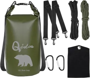 Bear Food Bag for Camping Ultralight Food Bag Hanging System 10 L Waterproof Bear Bag Pulley Systems Includes Waterproof Bear Bag, Nylon Ropes, Hooks for Camping Backpacking